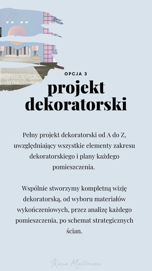 Kompleksowy projekt dekoratorski